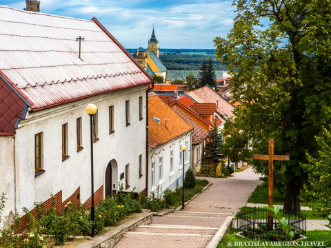 Svätý Jur wine town in Small Carpathian region near Bratislava