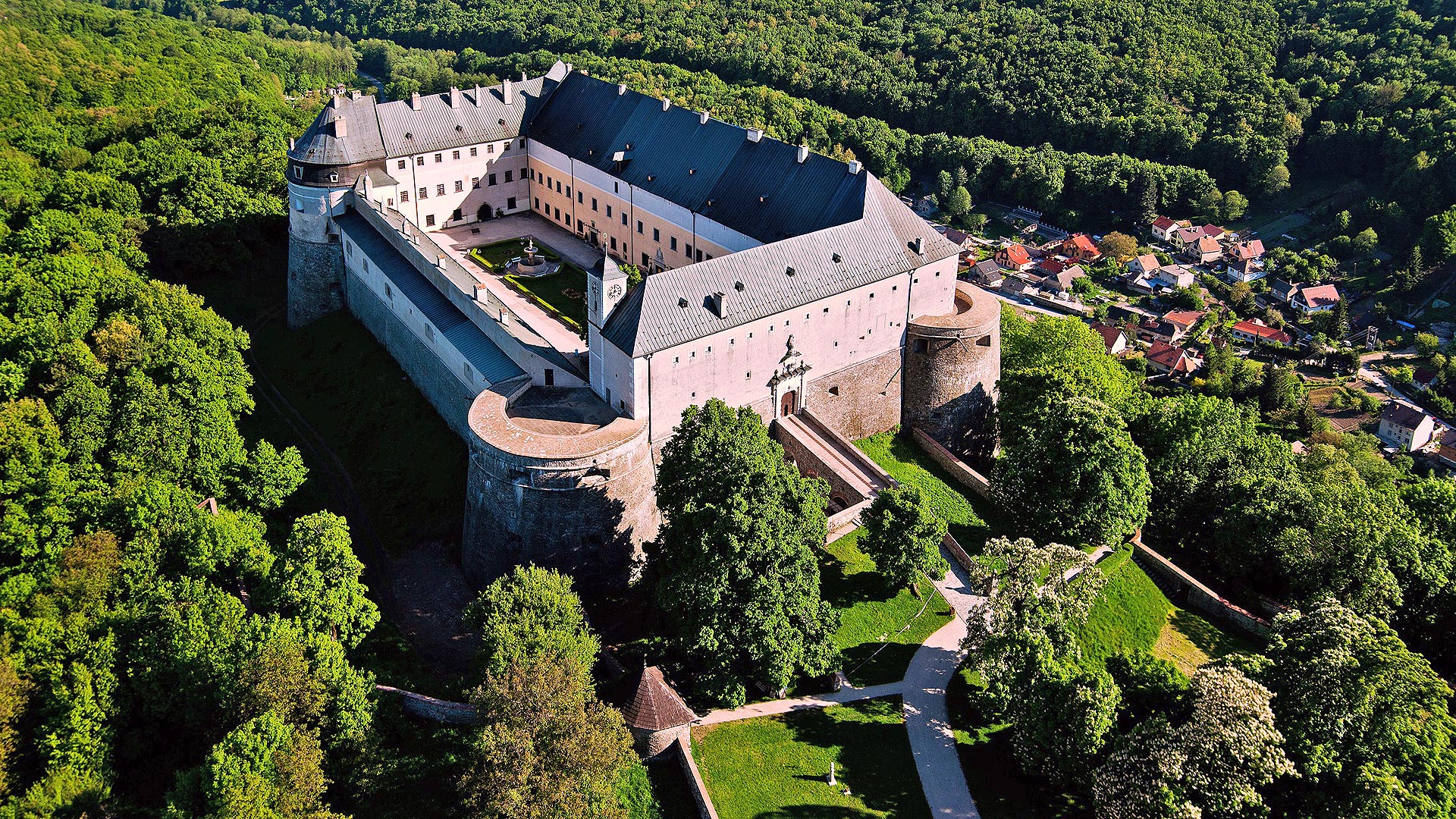 1. Red stone castle