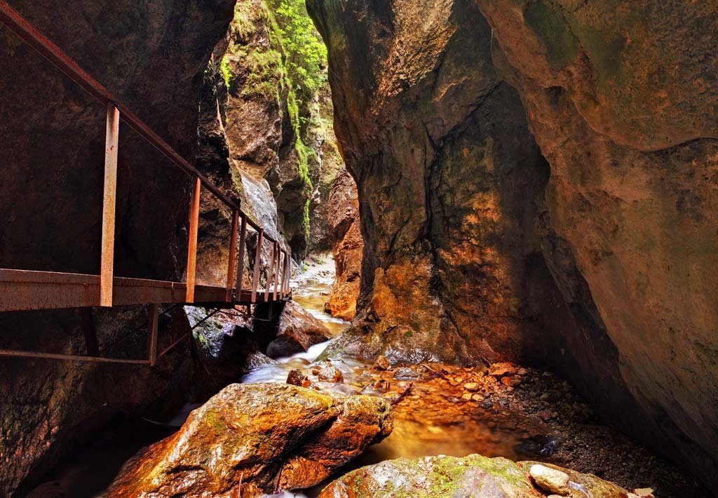 Adventurous hiking in "Jánošíkove diery"