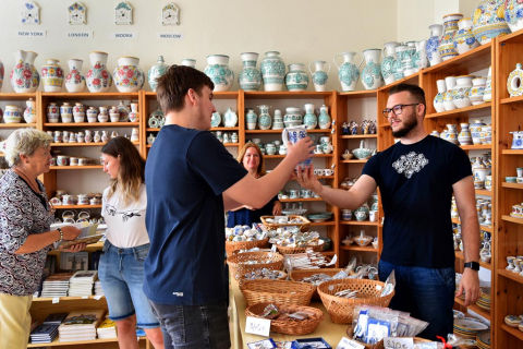 Traditional local pottery crafts & shop - Majolika Modra, Trip in Slovakia