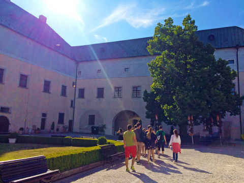 Red Stone castle in Bratislava region