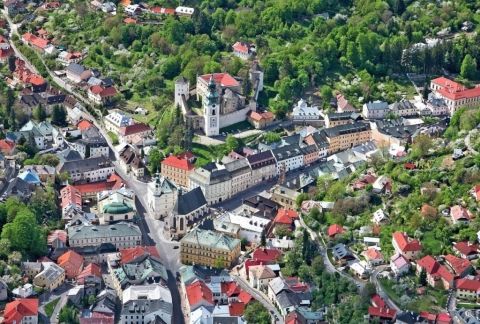 A view of the old city center, the old castle and multi period houses (Gothic, Renaissance, Baroque and Classicist styles)