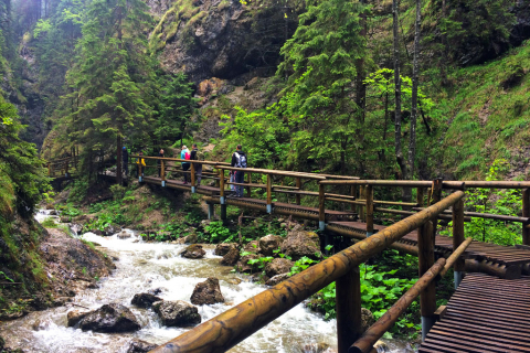 National park "Malá Fatra" - Jánošíkove diery canyon entrance