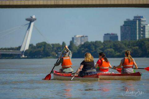 Danube rafting adventure on water trail "Hainburg - Devín - Bratislava"