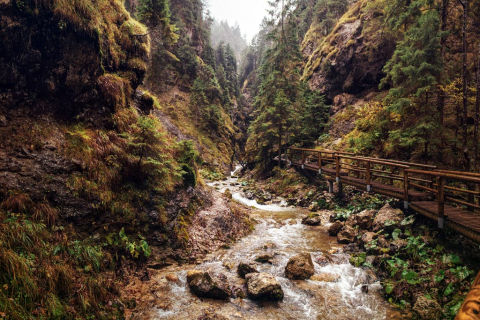 National park "Malá Fatra" - Jánošíkove diery canyon entrance