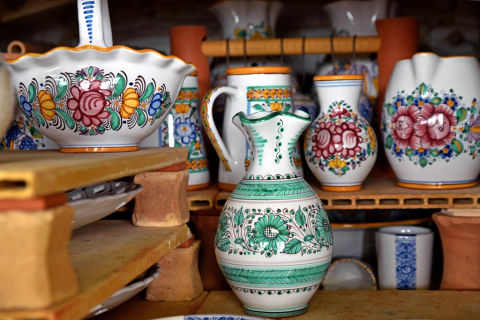 Traditional local pottery crafts - Majolika Modra, Trip in Slovakia