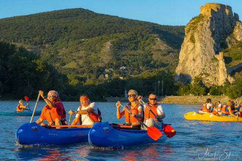 Danube rafting adventure on water trail "Hainburg - Devín - Bratislava"